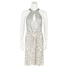 2000's Roberto Cavalli Jewel Encrusted Evening  Mini Dress