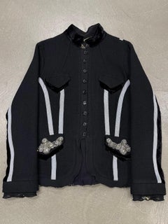 2000s Roberto Cavalli jewel pocket embellished jacket