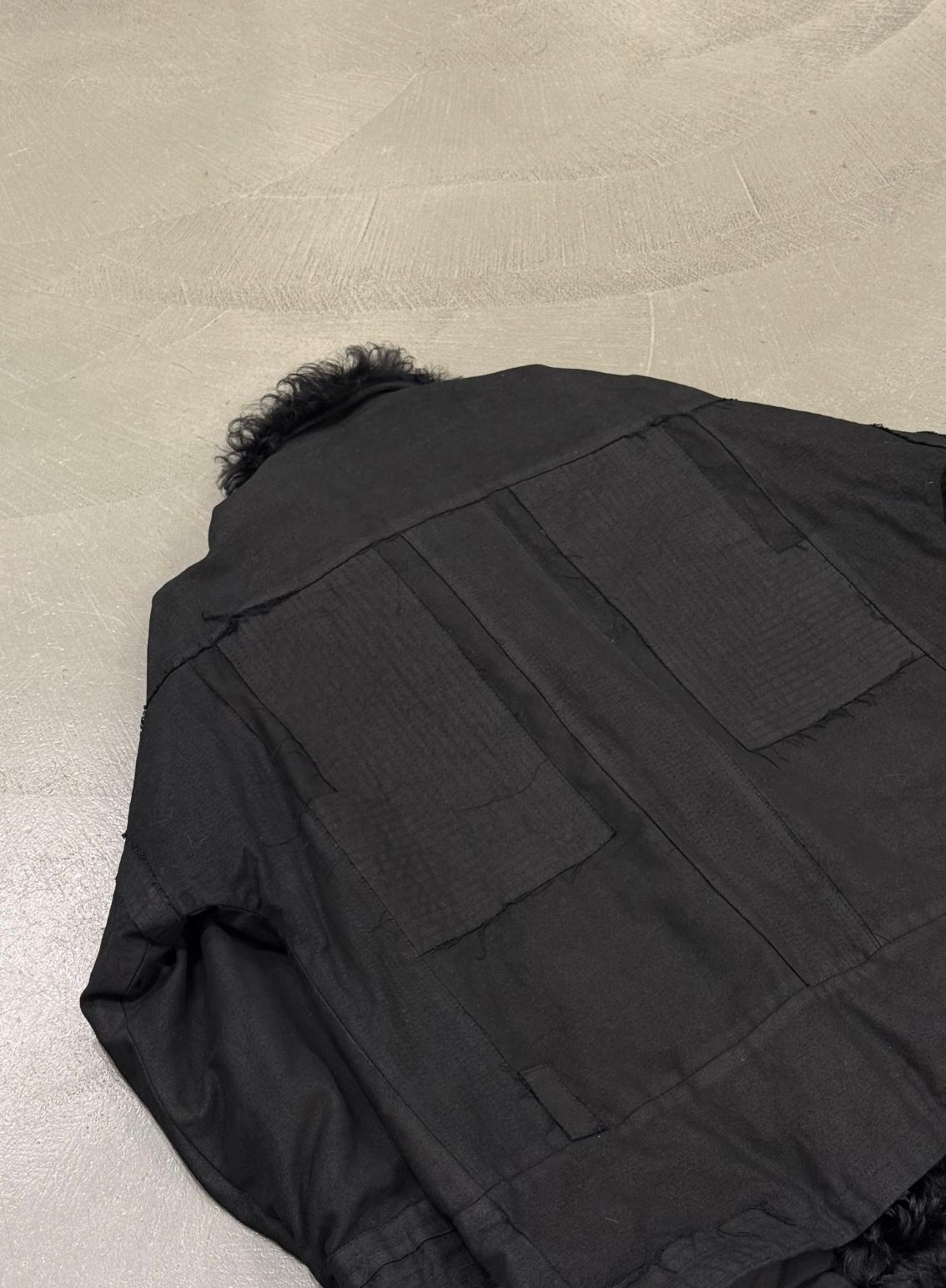 2000s Roberto Cavalli real fur jacket Unisexe en vente