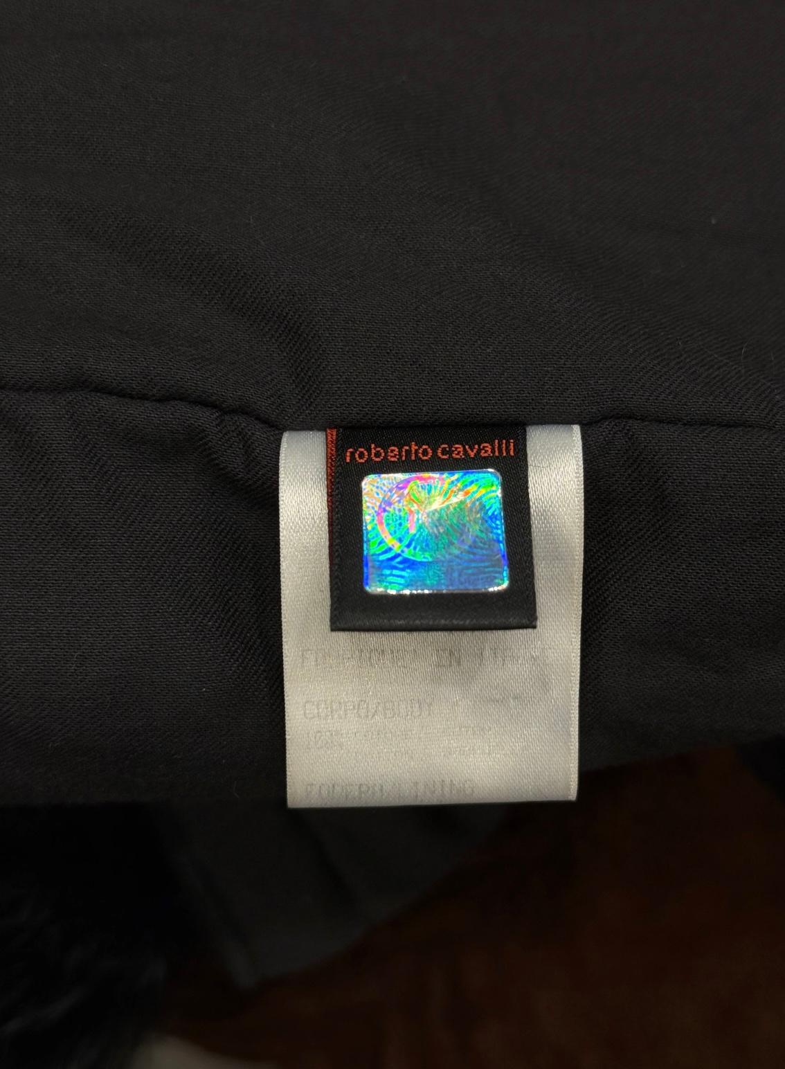 2000s Roberto Cavalli real fur jacket en vente 3