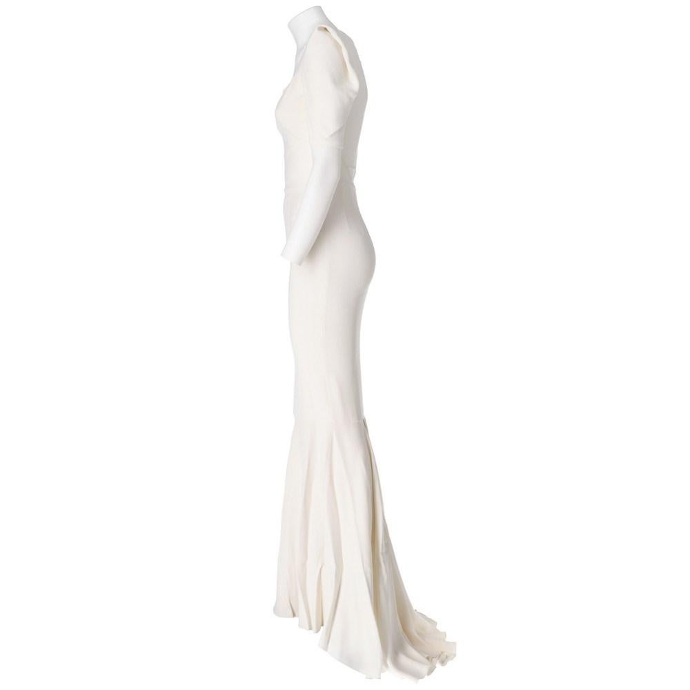 2000s Roland Mouret Vintage white wedding dress In Excellent Condition For Sale In Lugo (RA), IT
