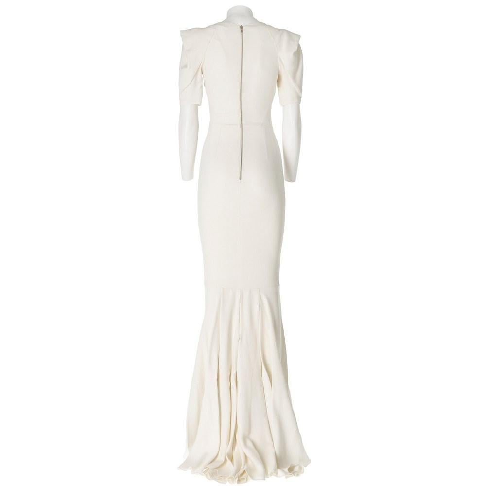 Women's 2000s Roland Mouret Vintage white wedding dress For Sale
