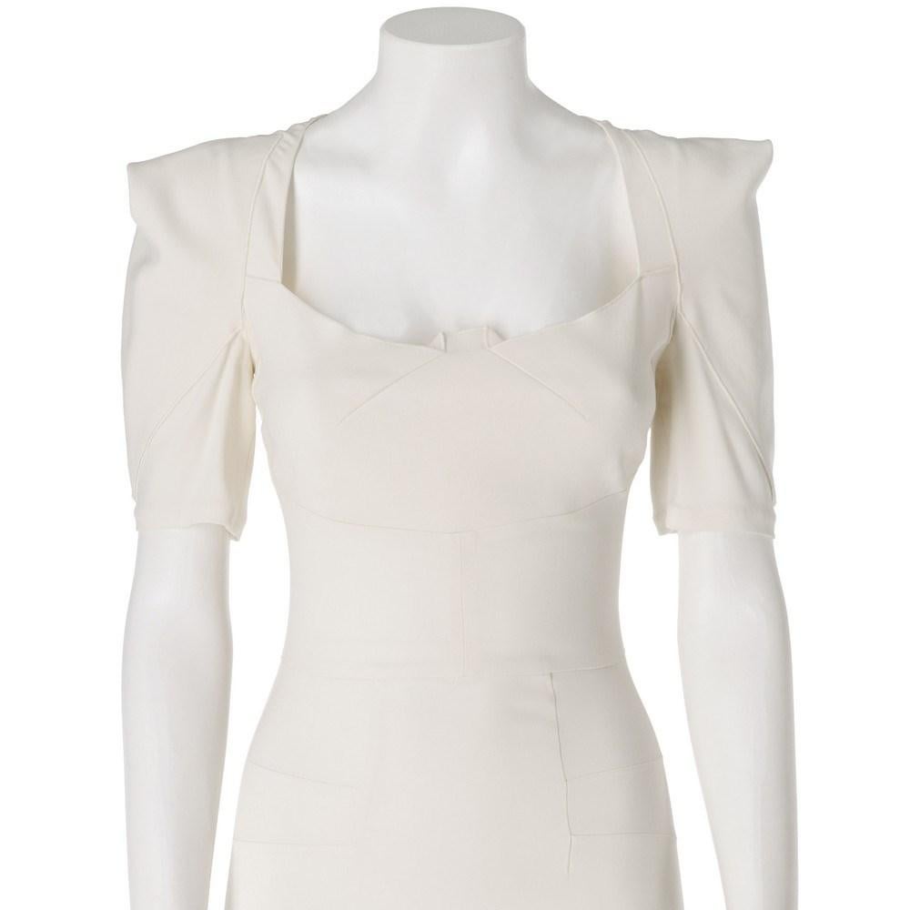 2000s Roland Mouret Vintage white wedding dress For Sale 3