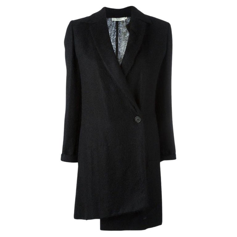 2000s Romeo Gigli Black Mohair Coat For Sale at 1stDibs