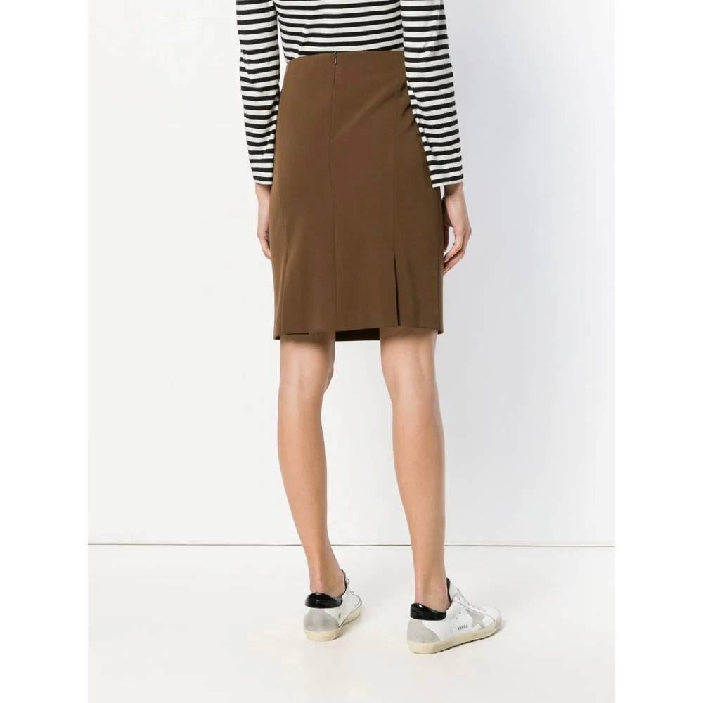 2000s Romeo Gigli brown wool blend skirt In Excellent Condition For Sale In Lugo (RA), IT