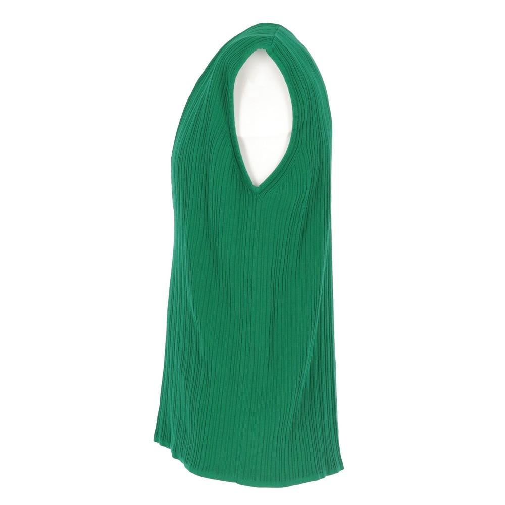 green knit vest