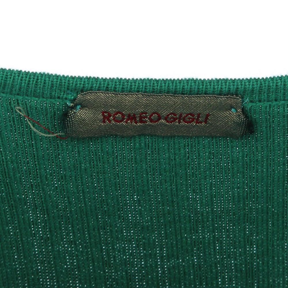 2000s Romeo Gigli Green Knitted Vest In Good Condition In Lugo (RA), IT