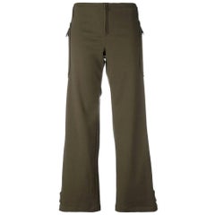 2000s Romeo Gigli Green Twill Trousers