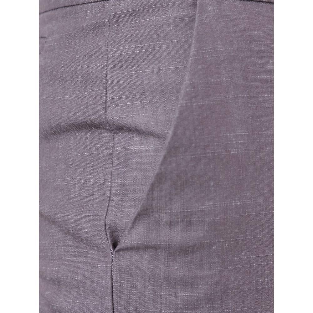 Gray 2000s Romeo Gigli lilac/grey cotton wide-leg capri trousers