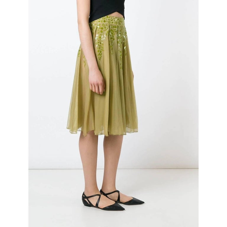 2000s Romeo Gigli Pleated Skirt For Sale at 1stDibs