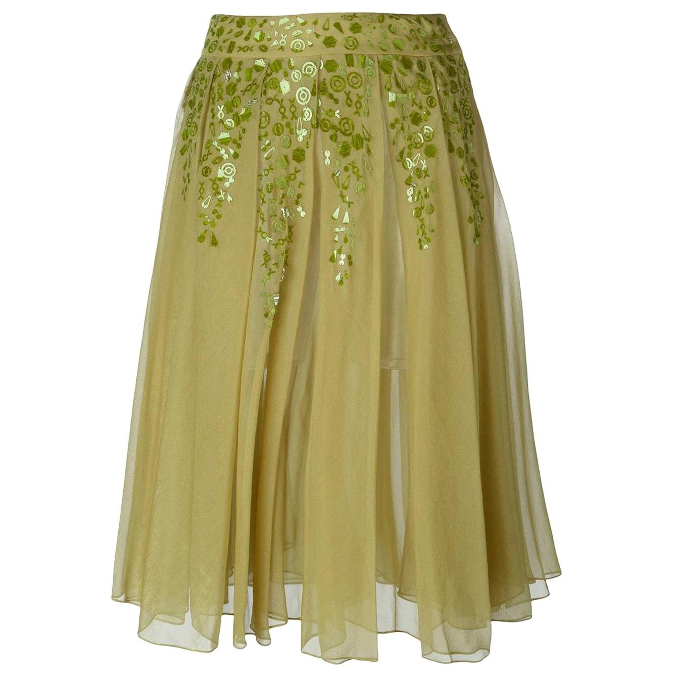Romeo Gigli Linen Cut-out Dress