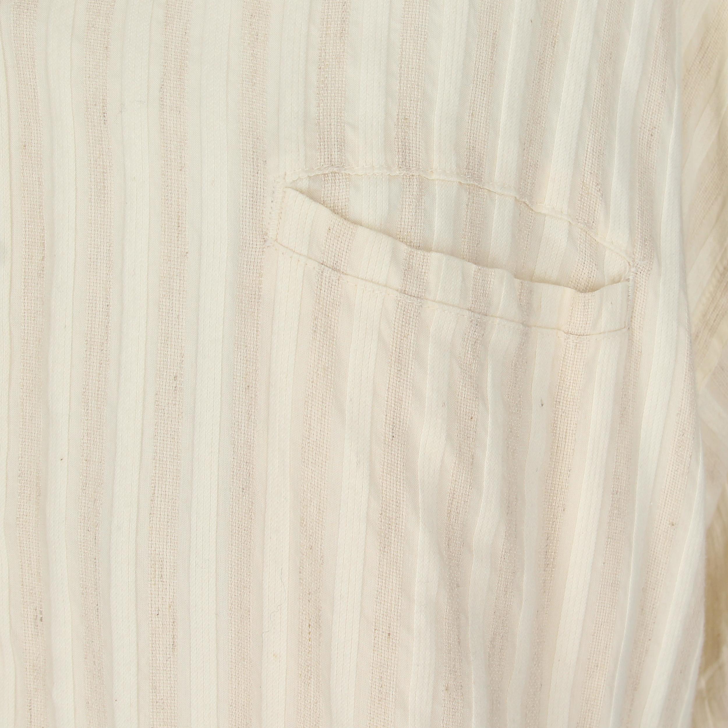 2000s Romeo Gigli Striped Short-sleeved Shirt In Excellent Condition In Lugo (RA), IT