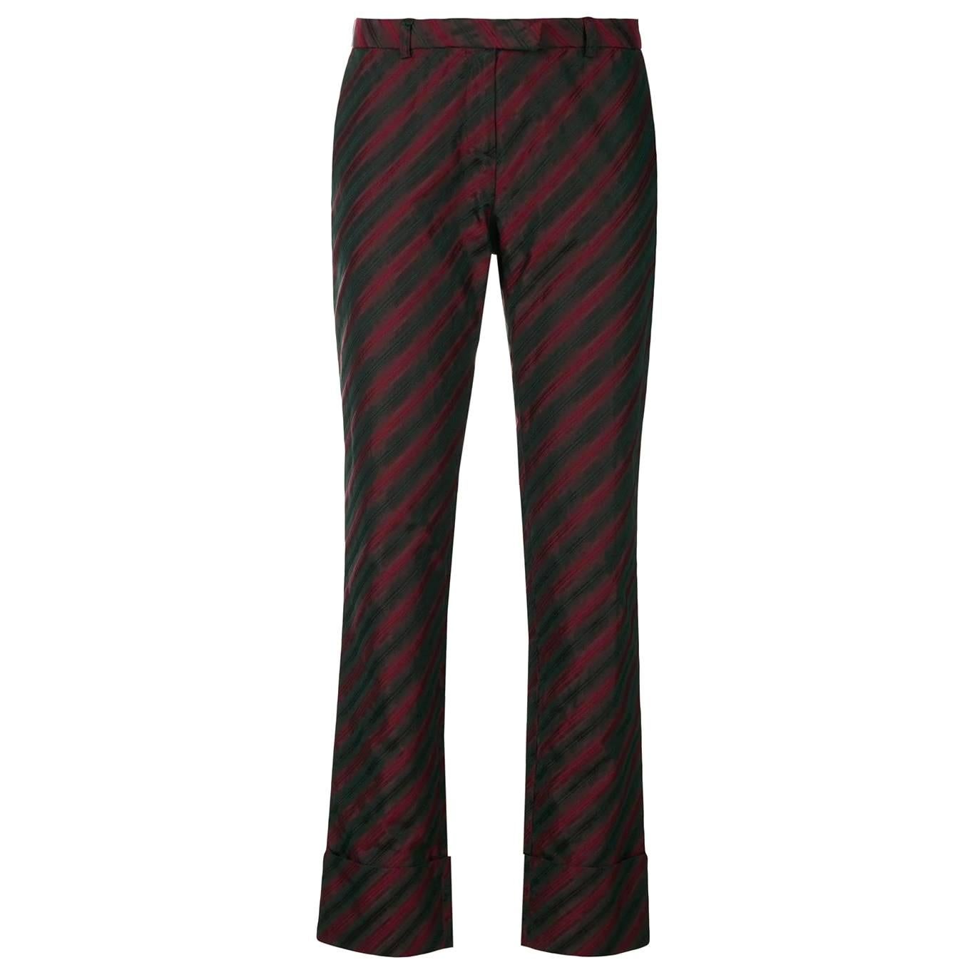 2000s Romeo Gigli Striped Trousers For Sale