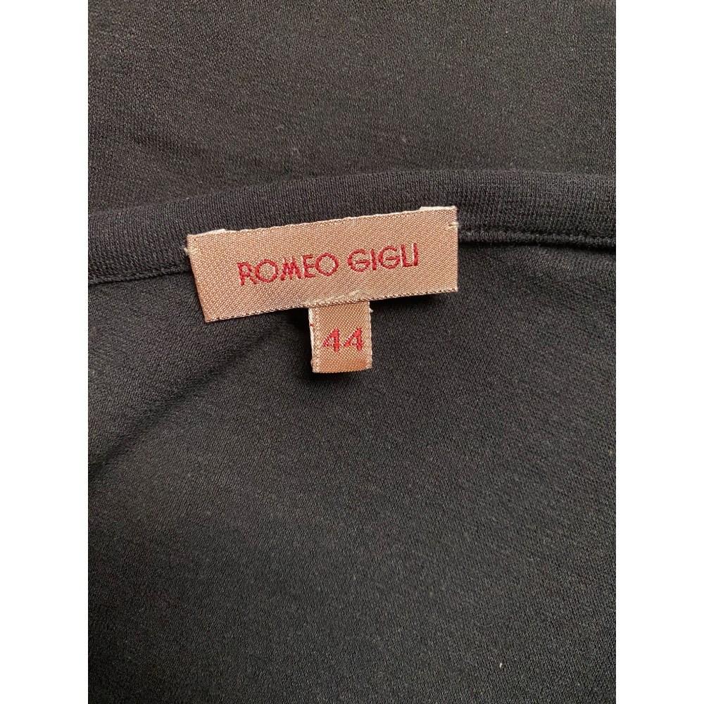 Romeo Gigli - Haut vintage à une épaule en coton noir, années 2000, années 2000 en vente 2