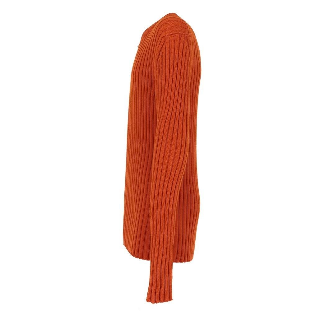 Red 2000s Romeo Gigli Vintage orange virgin wool cardigan For Sale