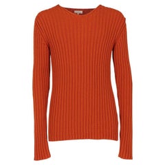 2000s Romeo Gigli Vintage orange virgin wool sweater