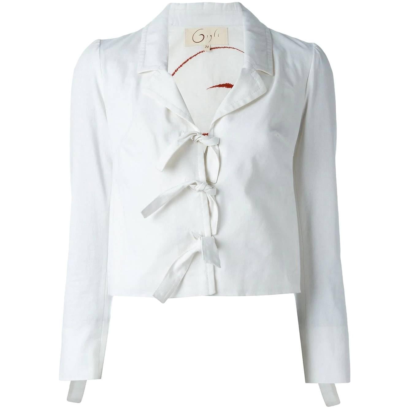 2000s Romeo Gigli White Cotton Jacket