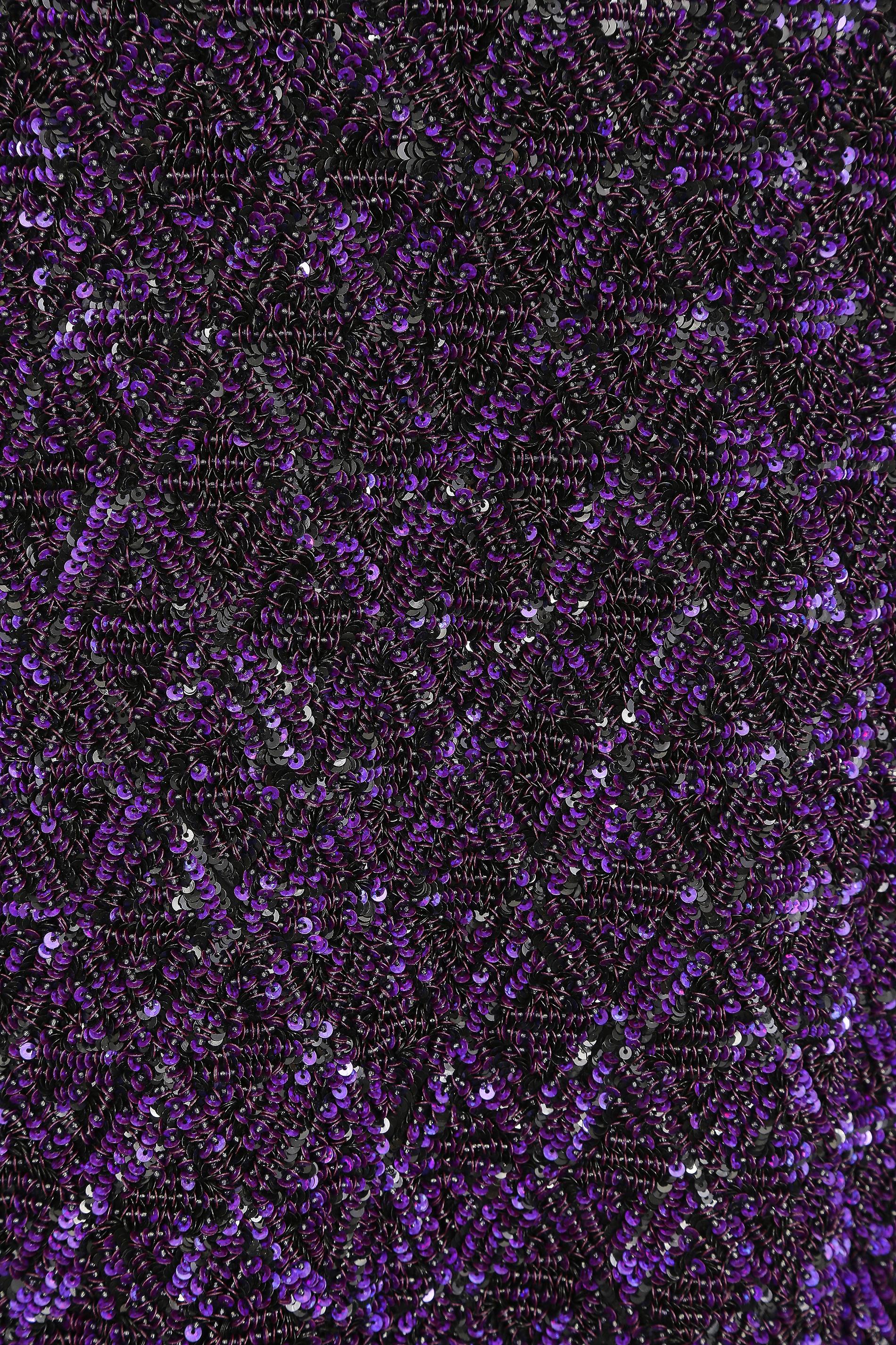 purple sparkly maxi dress