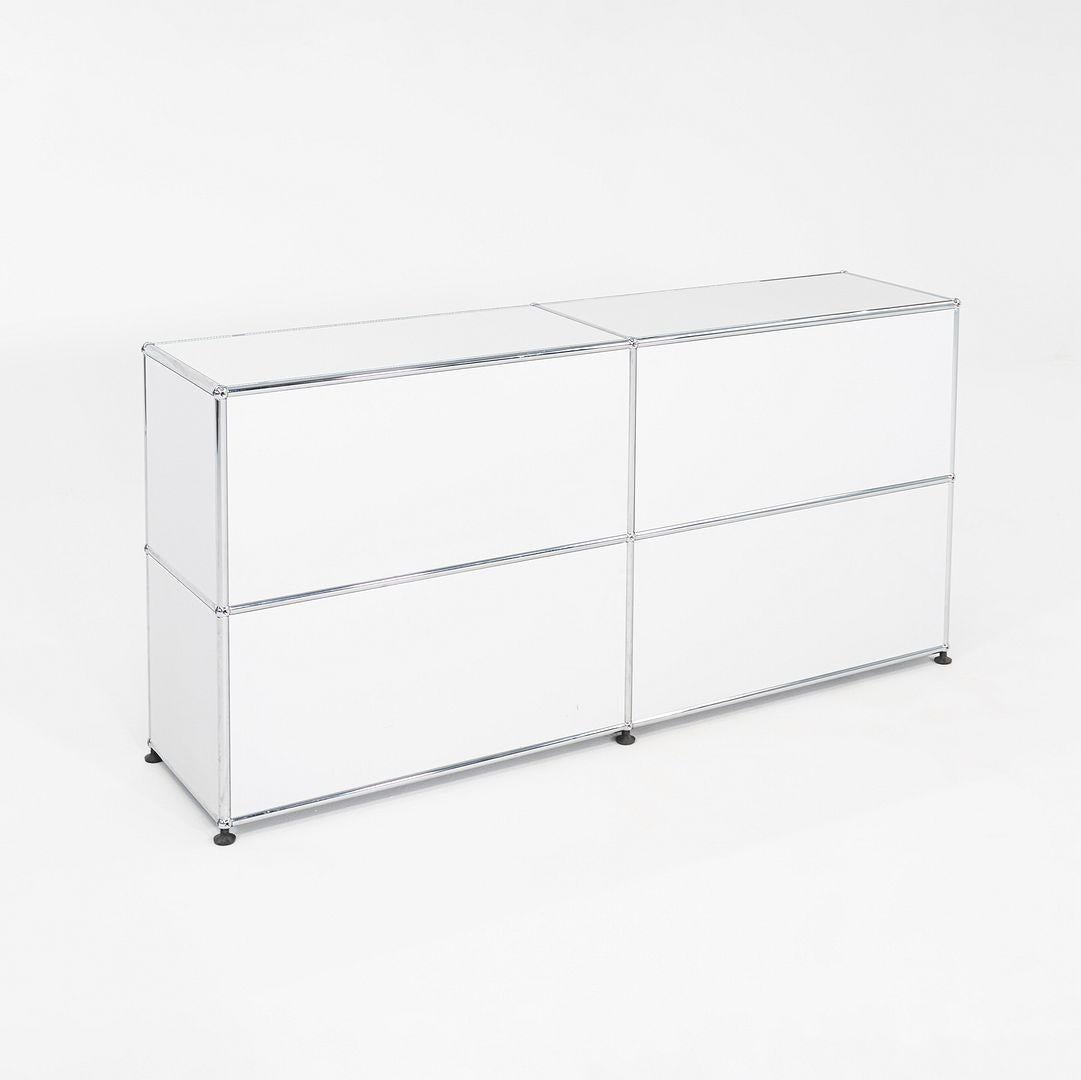 Modern 2000s Second Cycle USM Haller Light Grey C2A Credenza 60x14x30