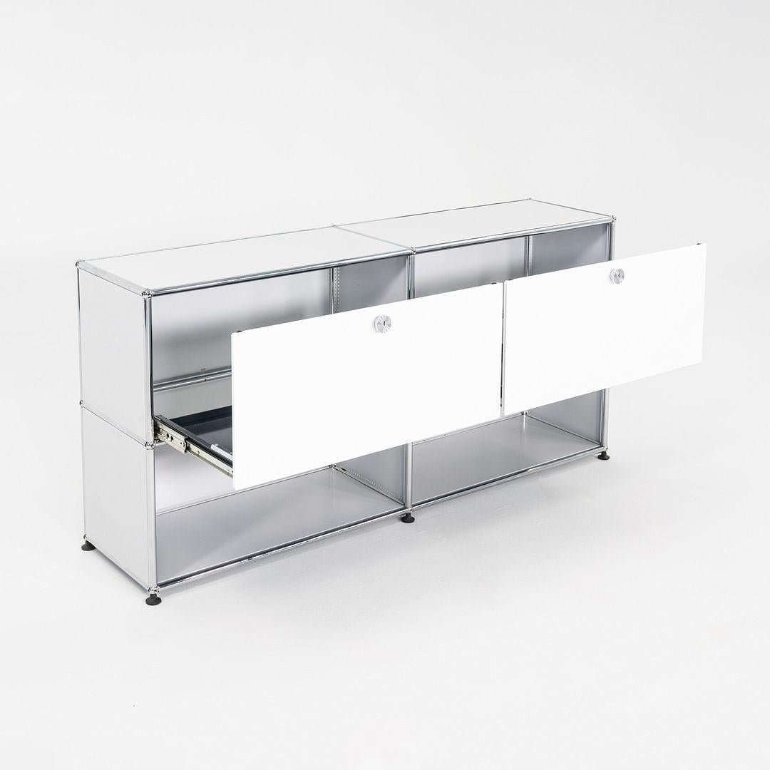 Contemporary 2000s Second Cycle USM Haller Light Grey C2A Credenza 60x14x30