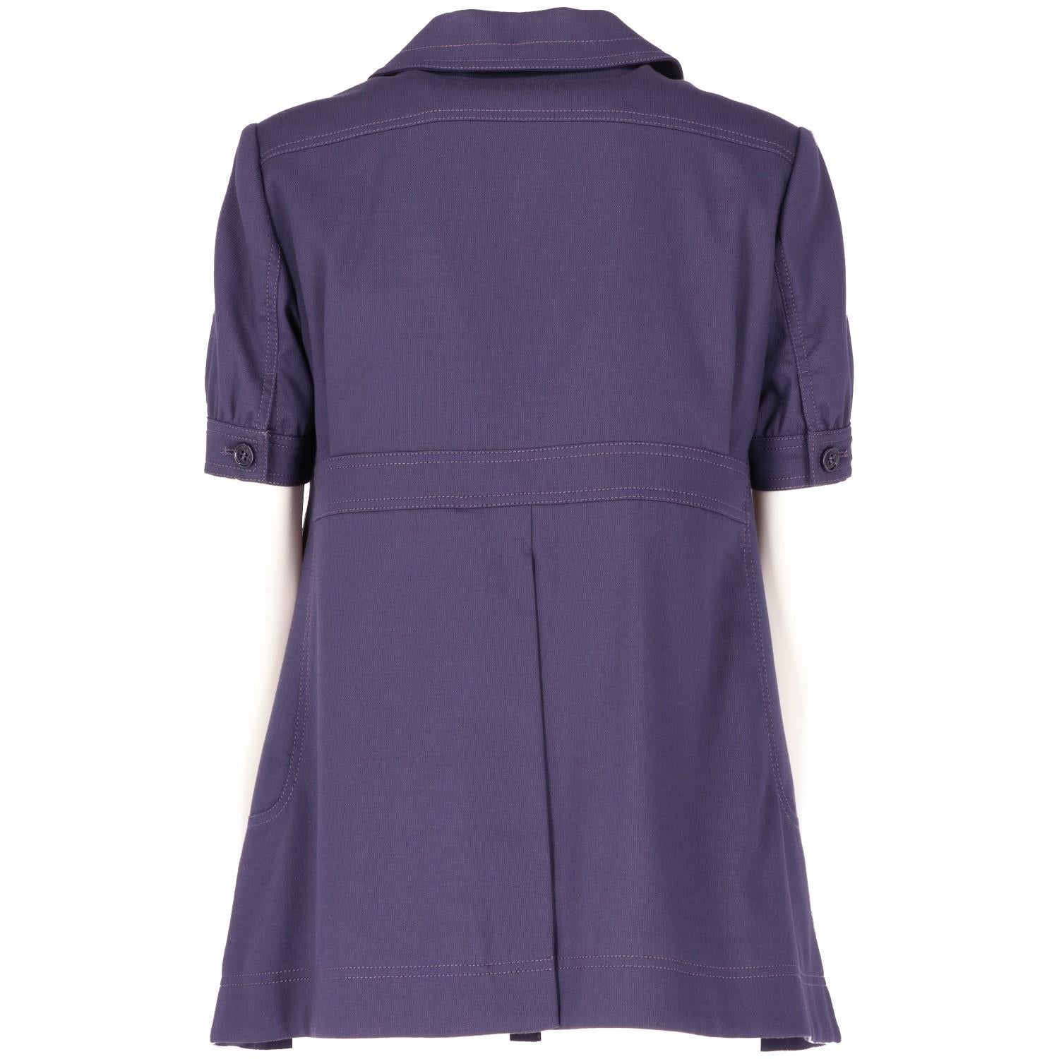 2000s See by Chloé Purple Shortsleeves Jacket In Good Condition In Lugo (RA), IT