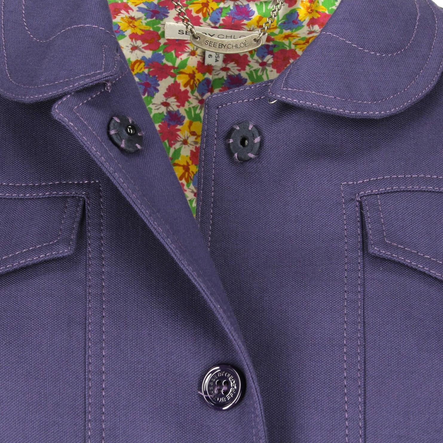 2000s See by Chloé Purple Shortsleeves Jacket 2