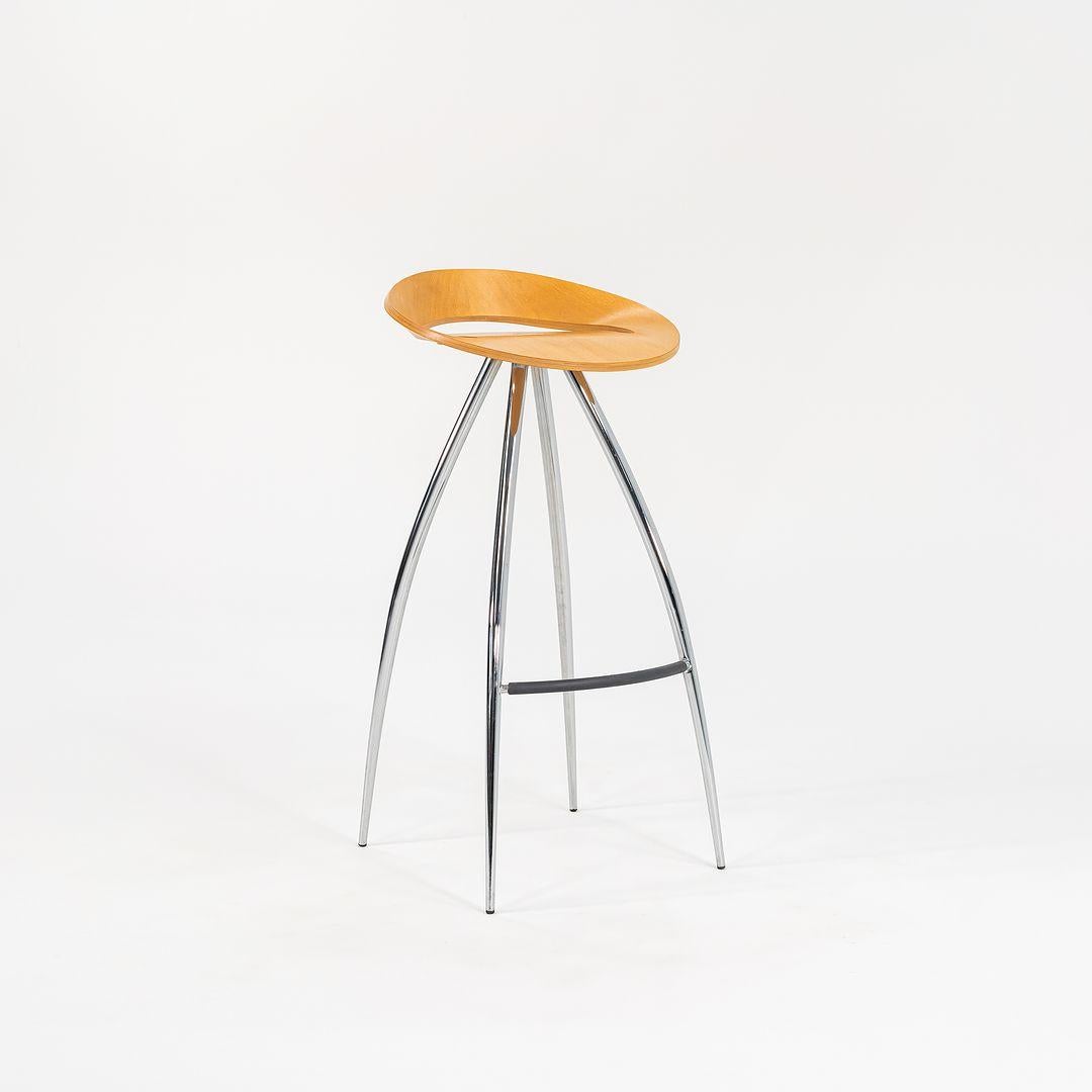 Contemporary 2000s Set of 4 Lyra Bar Stools by Design Group Italia for Magis in Beech For Sale