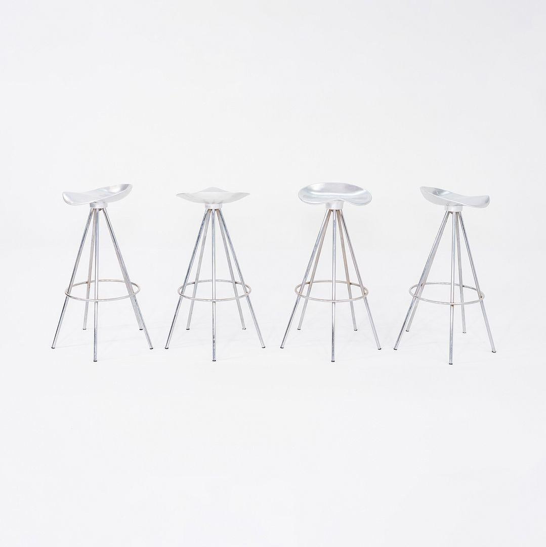Aluminum 2000s Set of Four AMAT 3 Jamaica Bar Stools designed by Pepe Cortes