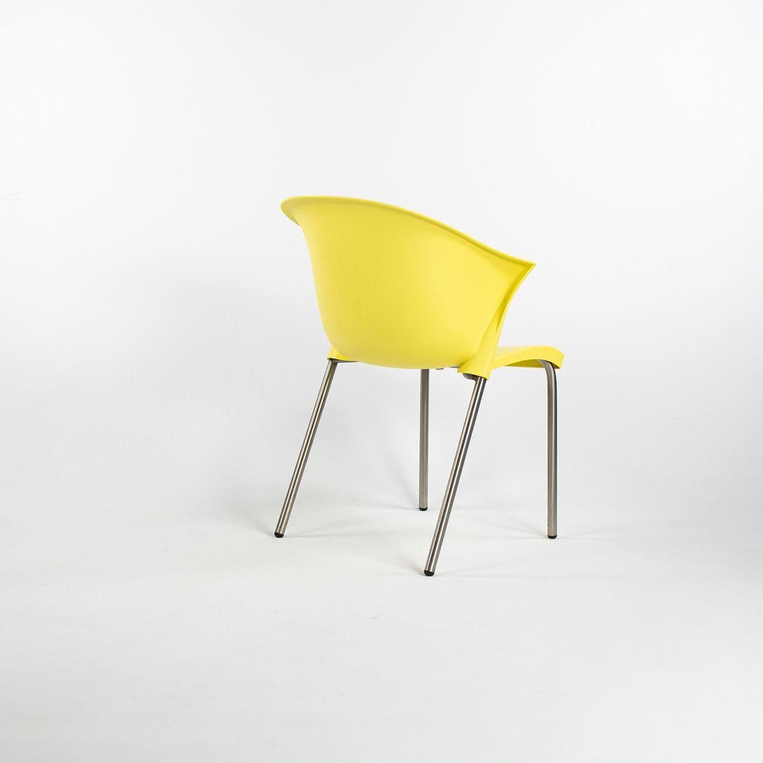 2000s Conjunto de cuatro sillas Bla Bla Bla de Marco Maran para Parri Designs en amarillo Italiano en venta