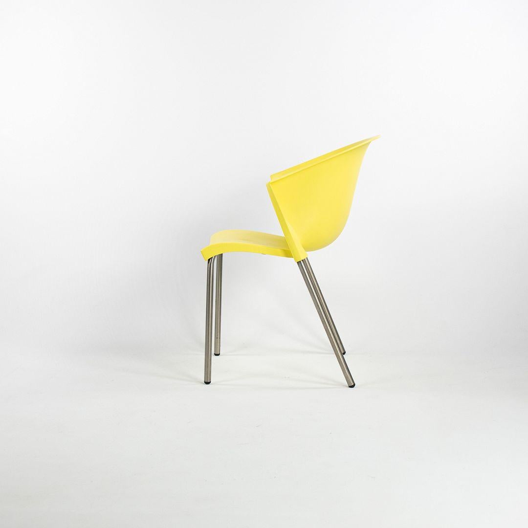 2000s Conjunto de cuatro sillas Bla Bla Bla de Marco Maran para Parri Designs en amarillo en venta 2