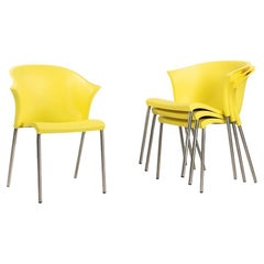 2000s Set of Four Bla Bla Bla chairs by Marco Maran for Parri Designs in Yellow