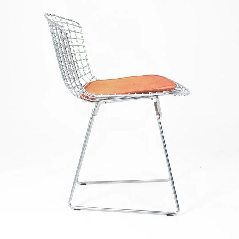 2000s Set of Six Harry Bertoia for Knoll Chrome Wire Dining / Side Chairs For Sale 2