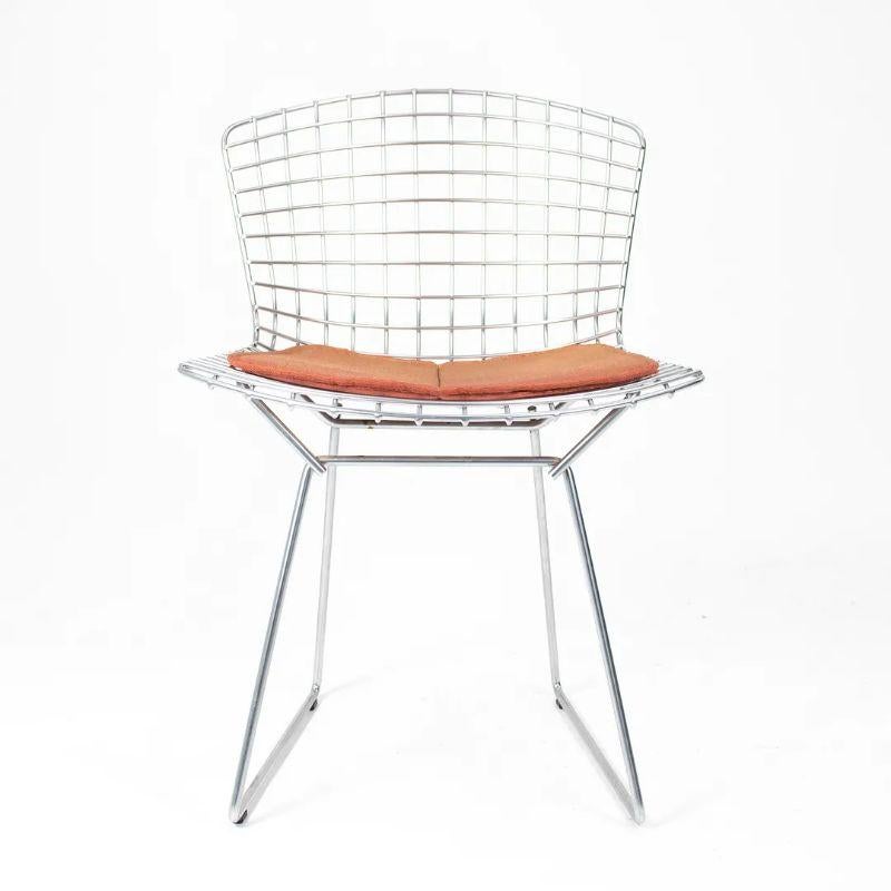 Steel 2000s Set of Six Harry Bertoia for Knoll Chrome Wire Dining / Side Chairs For Sale