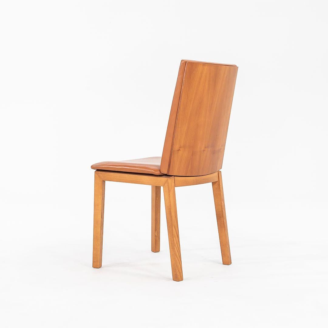 Pelle Set di sei sedie da pranzo in legno di ciliegio danese degli anni 2000 di Per Hansbaek per Skovby SM51 in vendita