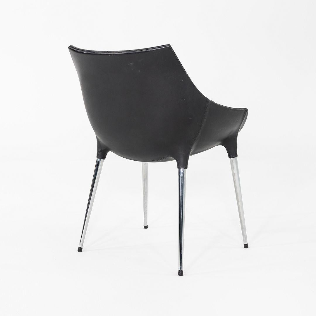 Acciaio Set di sei sedie da pranzo in pelle anni 2000 Philippe Starck per Cassina 246 Passion in vendita