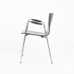 2000s Set of Three Vico Magistretti for DePadova "Cirene" Armchair Ebonized Wood