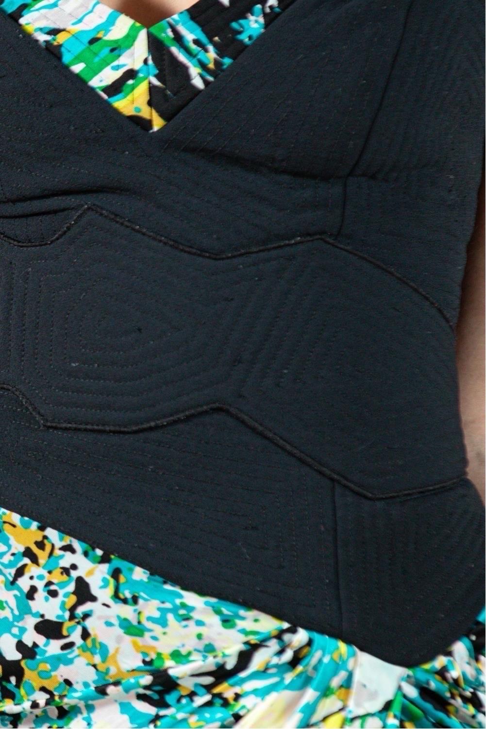 2000S Silk & Poly Strapless Cocktail Dress For Sale 3