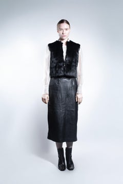 2000s Spotted Savane Rabbit Fur Jacket