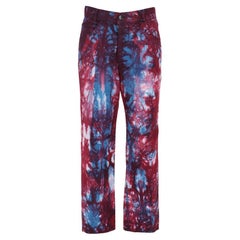2000s Stone Island multicolor cotton upcycled denim trousers