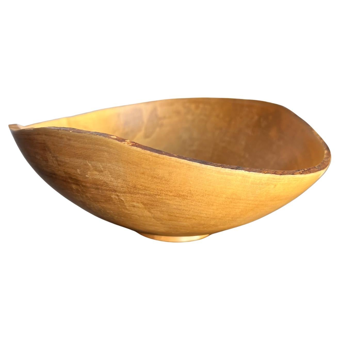 Années 2000 Studio A Bol en érable Sculpture en bois tourné Bon état - En vente à Chula Vista, CA