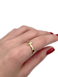 2000s Tiffany & Co. 18 Karat Yellow Gold T1 Band Ring