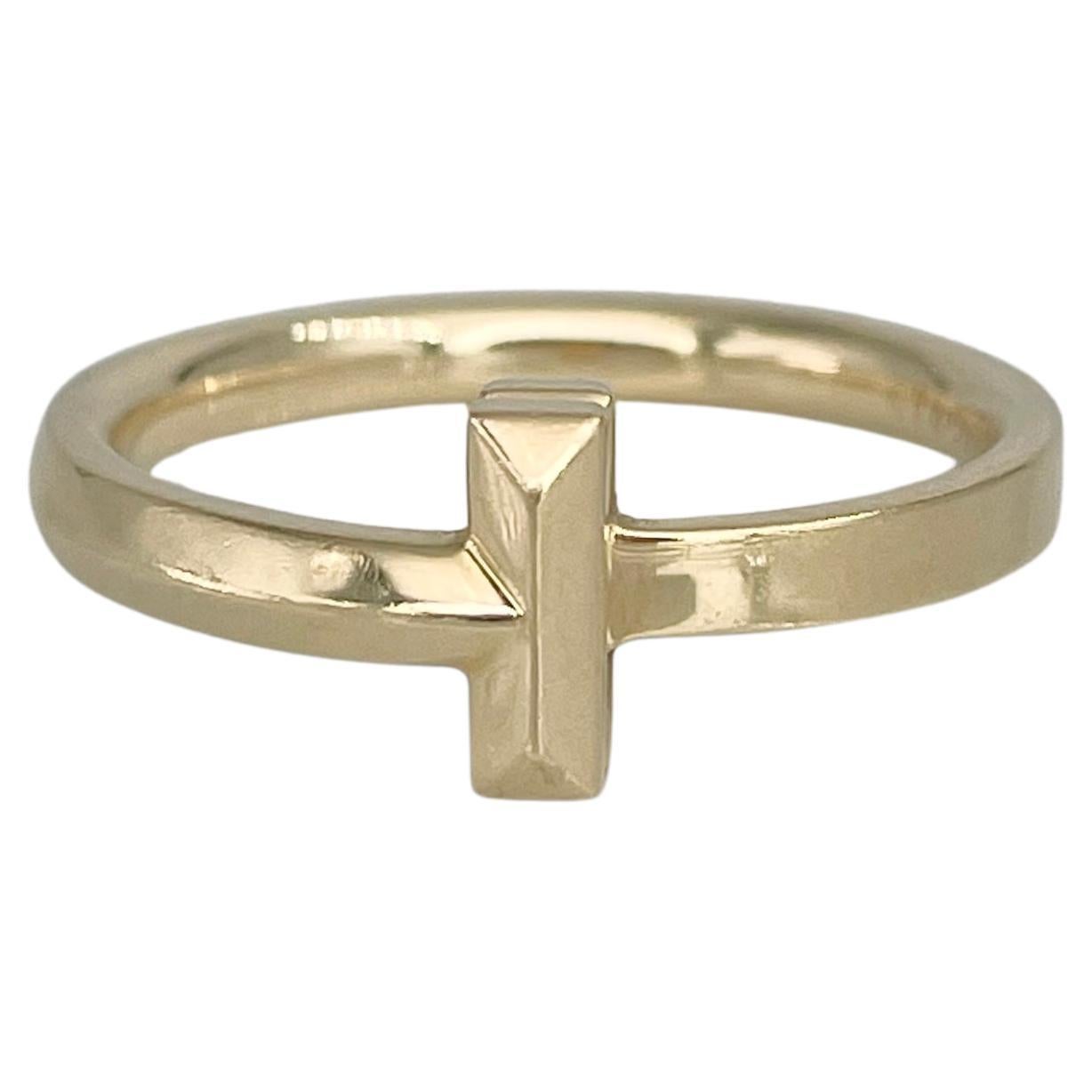 2000s Tiffany 
Co. Or jaune 18 carats Bague T1 en vente