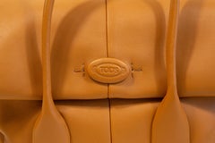 2000s Tod's Di Reverse 2 Way Bag in Brown Leather