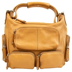2000s Tod's Tan Leather Shoulder Bag