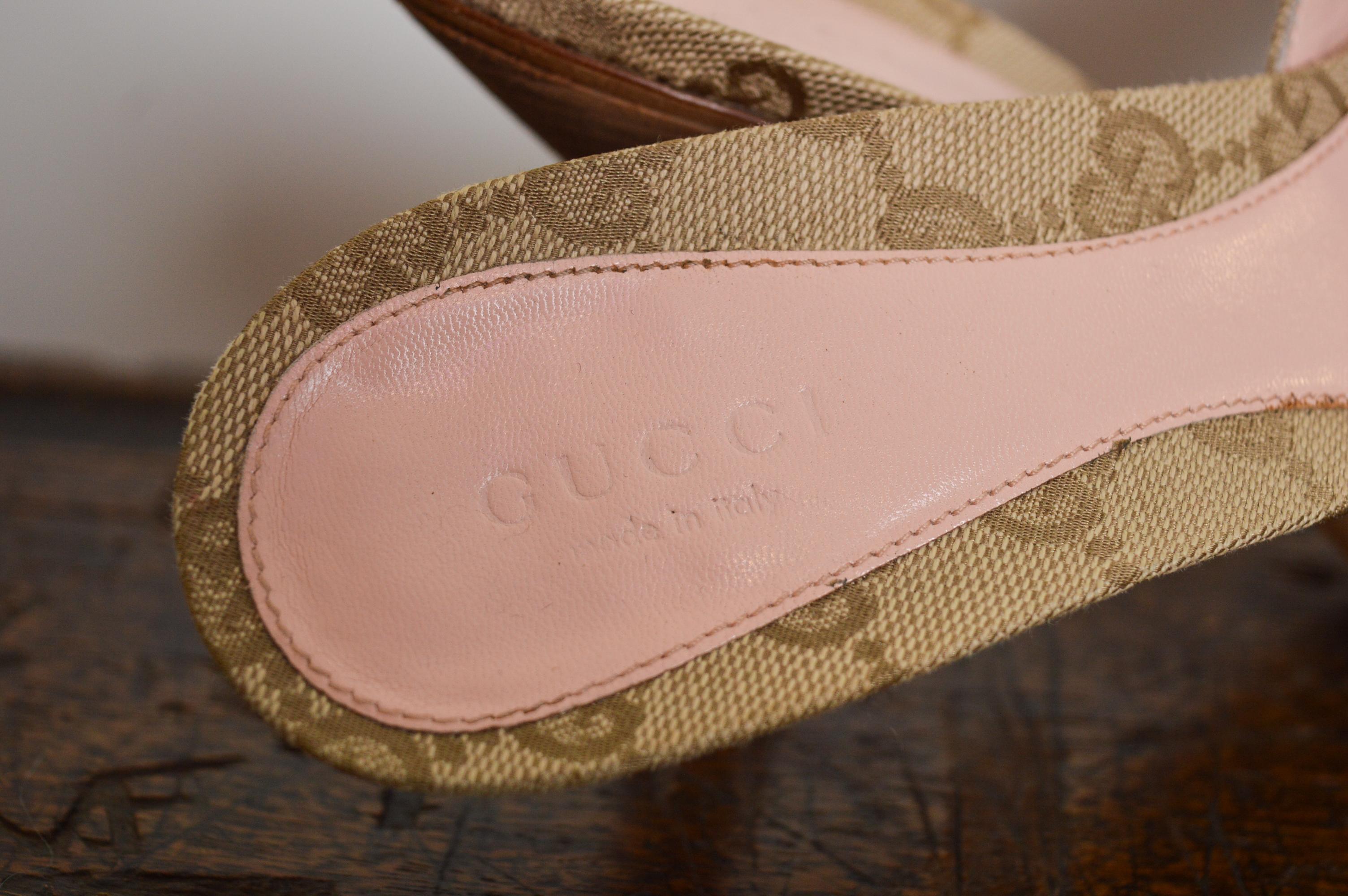 2000's Tom Ford era Gucci Horse bit Baby Pink Kitten Mules - Sandal High Heels 5