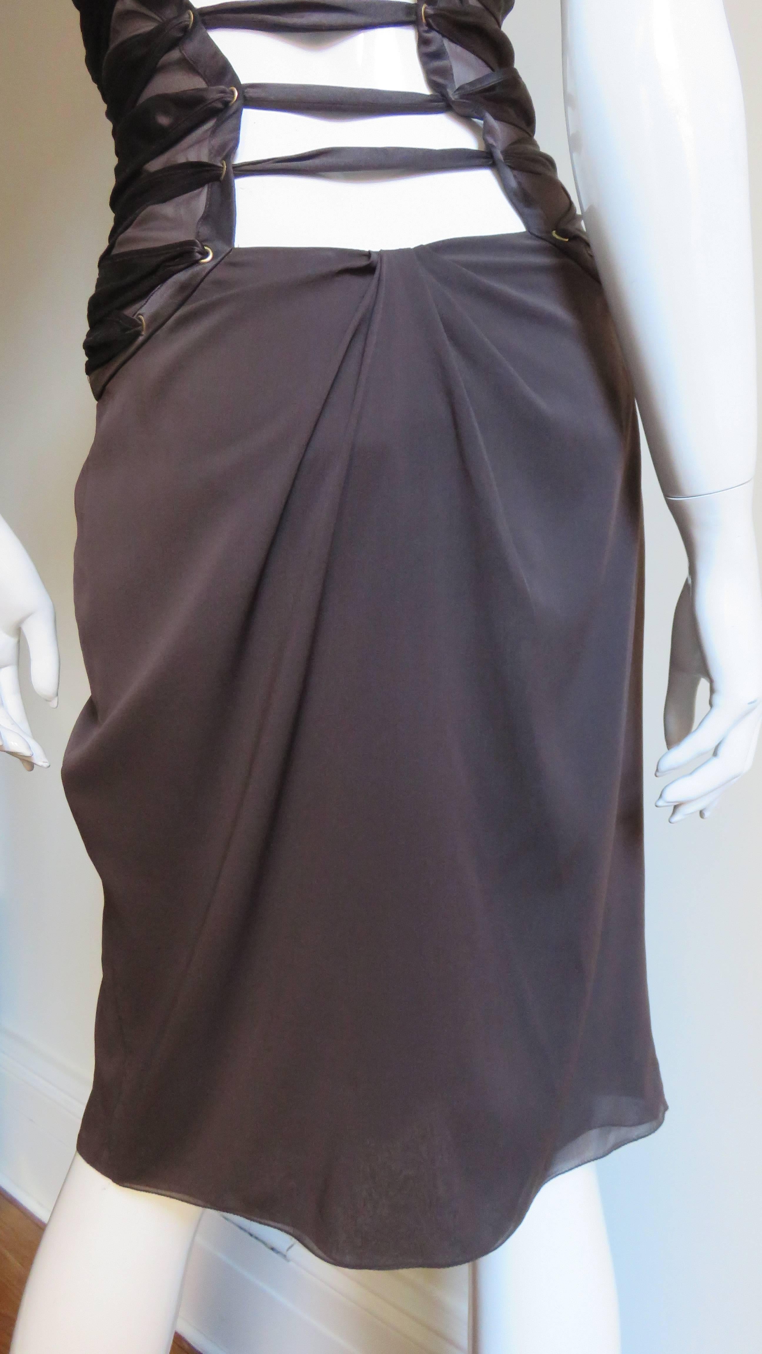 Tom Ford for Gucci S/S 2004 Silk Halter Dress 2