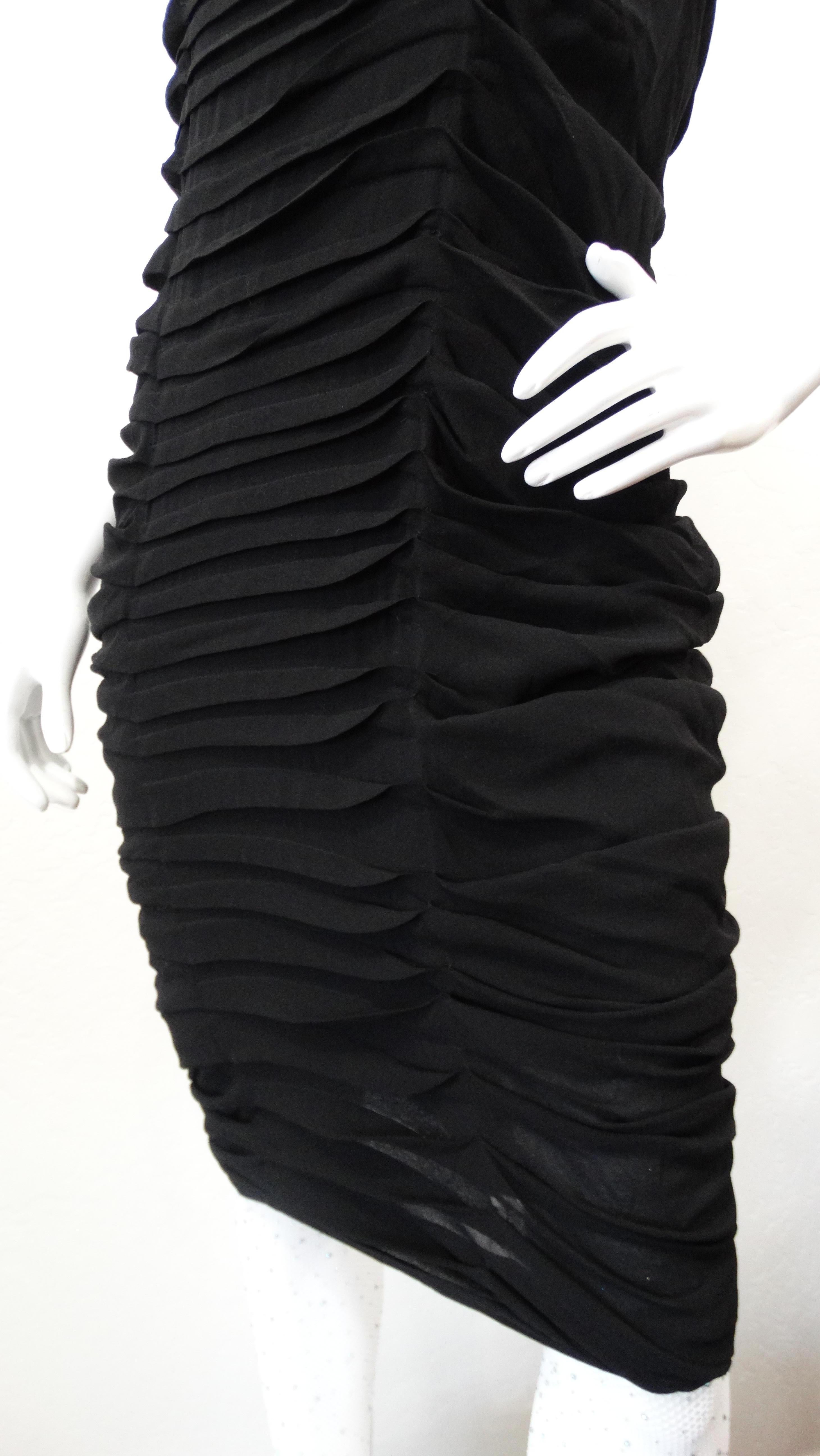 Tom Ford For Yves Saint Laurent 2000s Ruched Cocktail Dress 5