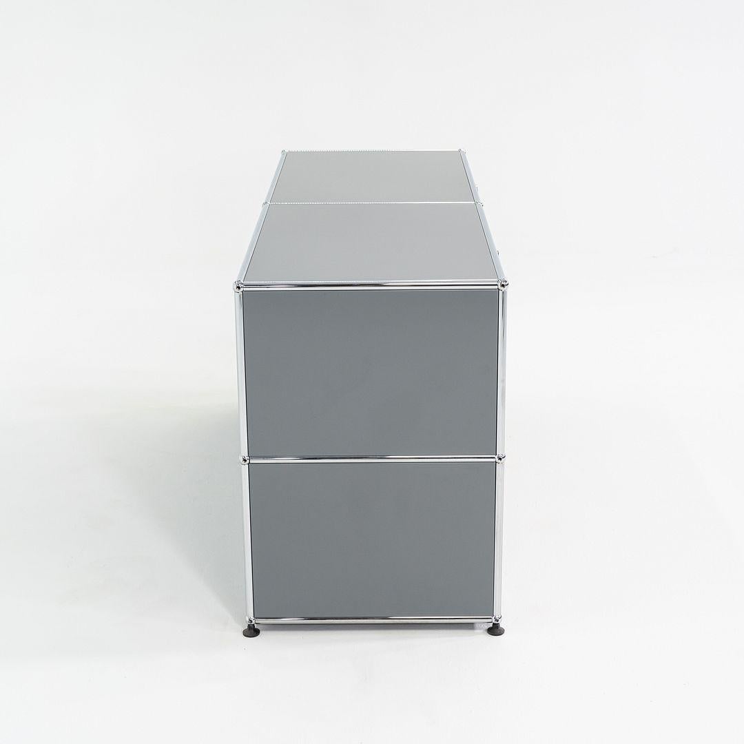 2000s USM Haller 2x2 Credenza / Cabinet en Mid Gray 3x Disponible 20