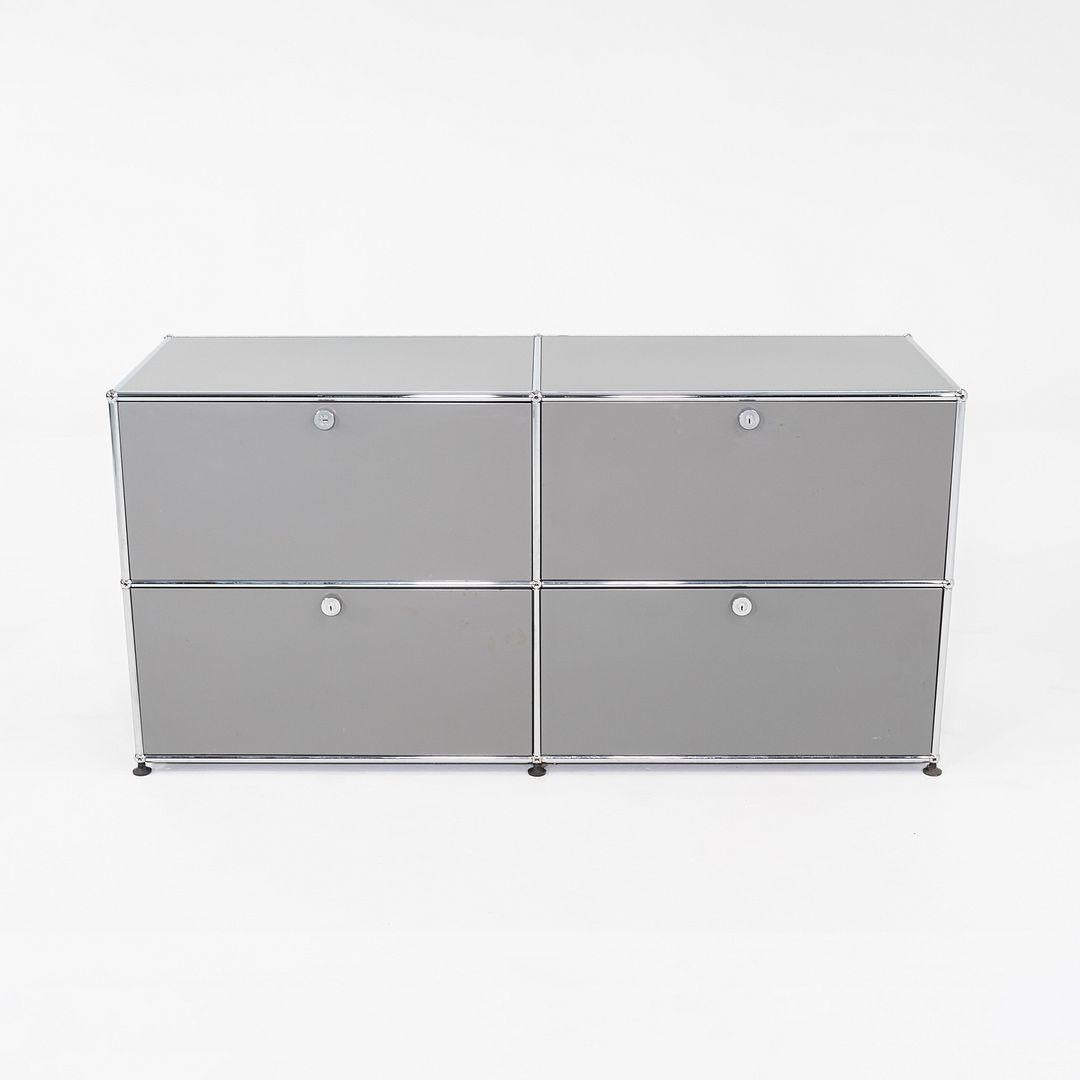 XXIe siècle et contemporain 2000s USM Haller 2x2 Credenza / Cabinet en Mid Gray 3x Disponible 20