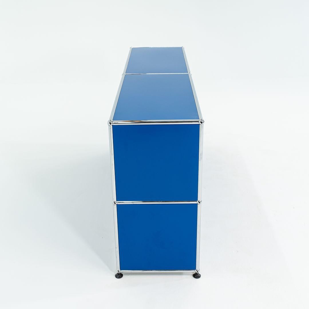 Svizzero Usm Haller 2000 Blu C2A Credenza / Armadio con 2x cassetti estraibili in vendita